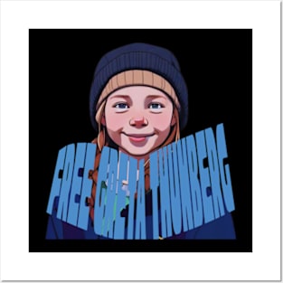 free greta  thunberg Posters and Art